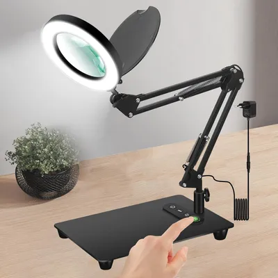 Produktbild von Vergrößerungsglas mit Licht und 5 Farbmodi - Ideal für Handwerk, Reparatur und Lesen