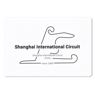 Produktbild von MuchoWow® Schreibtischunterlage China - Formel 1 - Rennstrecke 60x40 cm - XXL Mauspad - Großes Mauspad