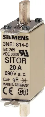 Produktbild von Siemens SITOR-Sicherungseinsatz, 1 Stück(e), 65 mm, 83 mm, 62 mm, 130 g