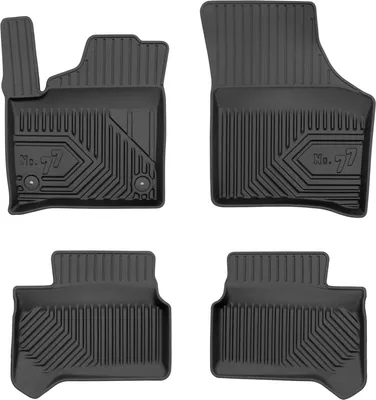 Produktbild von Fußmatten Gummimatten No.77 für Skoda Citigo-e iV 2019-2020 TPE Schwarz 4 tlg