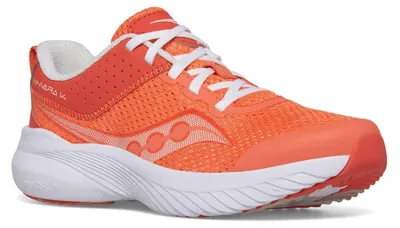 Image de SAUCONY Kinvara 14 LTT, chaussure de course pour enfant, couleur corail, taille 37