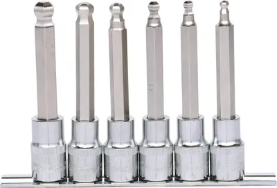 Immagine prodotto di KS TOOLS 918.1665 - 6 pezzi - Esagonali (metrici) - 5, 6, 7, 8, 10, 12 mm - Acciaio al cromo-vanadio
