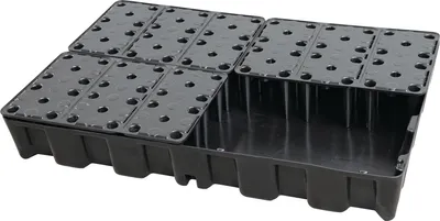 Image de Bac de rétention 120l L1200xl800xH180mm PE avec caillebotis PE CEMO