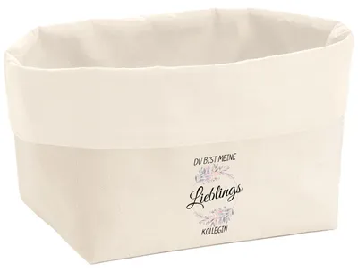 Produktbild von Huuraa Organizer Du Bist Lieblings Kollegin 8 Liter Large Canvas Baumwolle Utensilo Geschenkidee