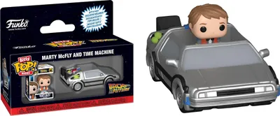 Produktbild von Funko Bitty Pop! Ride: Back to The Future - Marty McFly with Time Machine