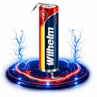 Produktbild von 1 x Lithium Ionen Akku Wilhelm 3,7 V LÖTFAHNE Z Form 800 mAh Typ 14500 Li Ion AA