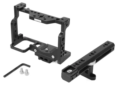 Image de Cage métallique YELANGU avec poignée, rallonge pour griffe, accessoire pour appareil photo reflex Nikon Z6/Z7