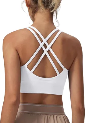 Produktbild von Sport-BH Damen, Mittlere Unterstützung, Gepolsterte Top, Kreuzrücken Design, für Yoga