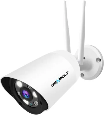 Produktbild von Überwachungskamera, kabellos, für den Außenbereich, 1080P, WLAN, PoE – 110° Sichtwinkel – 4 MP CMOS-Sensor