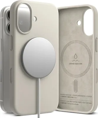 Immagine prodotto di Ringke Silicone Magnetico Magsafe Na Iphone 17 - Beżowe