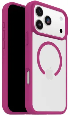 Imagen del producto de Funda OtterBox React MagSafe para teléfono, 17,5 cm (6,9"), color rosa transparente