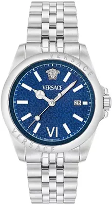 Produktbild von Versace VE9H00724 Anteo blau silber Edelstahl Herren Uhr NEU