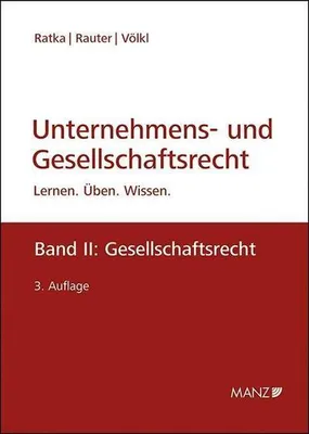 Immagine prodotto di Ratka, T: Unternehmens- und Gesellschaftsrecht Band 2