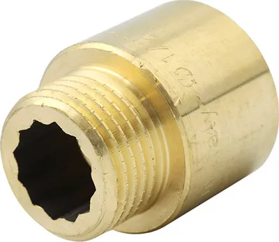 Produktbild von Messing Fitting Hahnverlängerung 1/2" Zoll x 20mm DN15