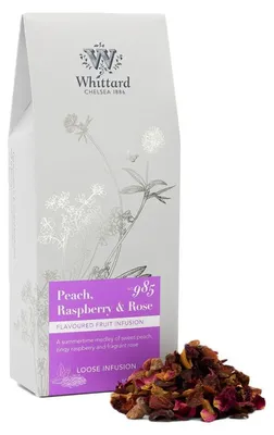 Obrázek produktu pro Ovocný čaj Whittard of Chelsea, příchuť broskev, malina a růže, 100 g