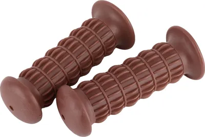 Zdjęcie produktu dla Gumowe chwyty motocyklowe, uniwersalne chwyty kierownicy, 22-25 mm, brązowe