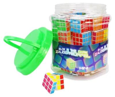 Immagine prodotto di 36 mini cubi di Rubik 3x3 cm, confezionati in una scatola - 36 pezzi