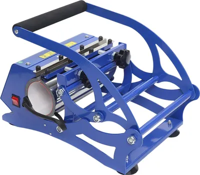 Produktbild von Sublimationspresse - Tassenpresse 6‑in‑1 - 8–30 oz - 500 W - 0–200 °C - Edelstahl - Blau