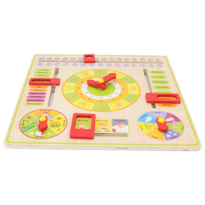 Obrázek produktu pro Montessori-Spielzeug,Alles über heute Board,Today Board,Clock Board,Kinder Monat Board,Today Board Holz