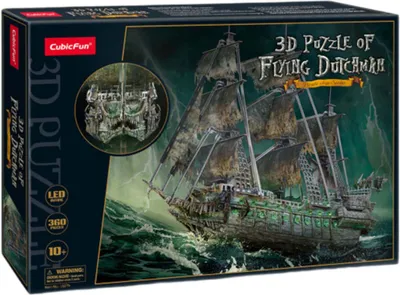 Image de Cubic Fun 3D Puzzle Hollandais Volant avec éclairage Led