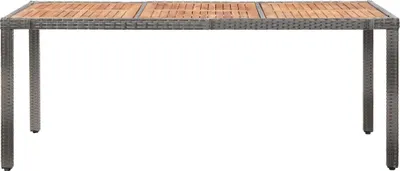 Produktbild von vidaXL 9-tlg. Garten-Essgruppe mit Kissen Poly Rattan Grau