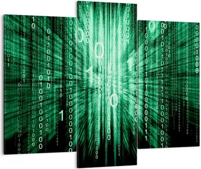 Produktbild von Bild auf Leinwand - Leinwandbild - Abstrakt zusammenfassungszahlen - 130x100cm - Wand Bild - Wanddeko - Leinwanddruck - Bilder - Kunstdruck - Leinwand bilder - Wandkunst - CB130x100-2290