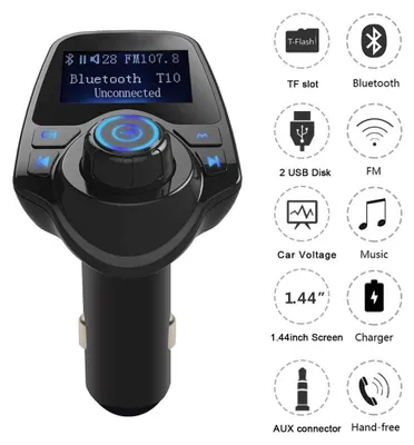 Productafbeelding van DrPhone BC7 5 in 1 Universele Draadloze Bluetooth Handsfree-carkit met FM