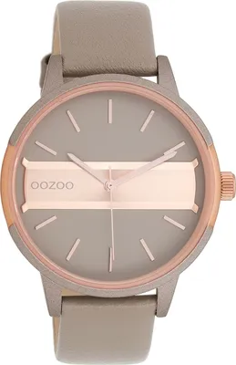 Produktbild von Oozoo Armbanduhr taupe braun Leder Timepieces Damen Analog-Quarzuhr UOC11153