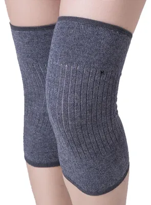 Produktbild von Paar Kaschmir-Kniebandagen mit Gummizug Winter-Kniewärmer Knieschützer Thermo-Kniebandagen Warme Kniebandagen für kalte Knie Kniewärmer für Frauen und Männer