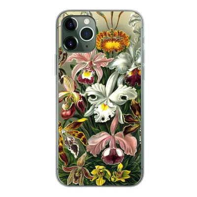 Produktbild von MuchoWow® Handyhülle Schutzhülle Hülle für iPhone 11 Pro Orchidee - Haeckel - Kunst Silikon Softcase Handy Hülle - Handy