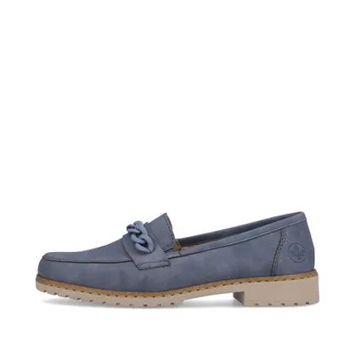 Produktbild von Rieker Damen Penny Loafer Slipper 51863, Größe:40 EU, Farbe:Blau