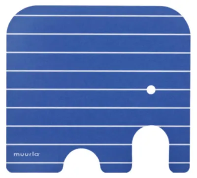 Produktbild von Muurla Glasuntersetzer Elephant Blue (11x10cm)
