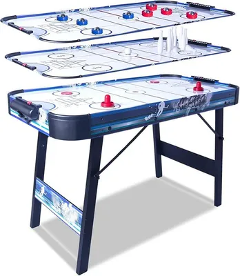Produktbild von 3 in 1 Air Hockey Tisch Tischspiel/Shuffleboard/Curling Bowling