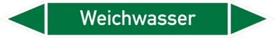 Produktbild von Dreifke® Rohrleitungsetikett, Weichwasser | Folie selbstklebend | 270x37 mm, ...