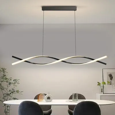 Obrázok produktu pre LED závesné svietidlo s reguláciou jasu a teploty svetla, čierna farba