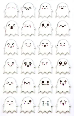 Produktbild von Maildor Stickers Cooky Gespenster 7,5x12 1Bg