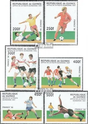 Produktbild von Briefmarken Guinea 1997 Mi 1617-1622 (kompl.Ausg.) postfrisch Fußball-WM in Frankreich