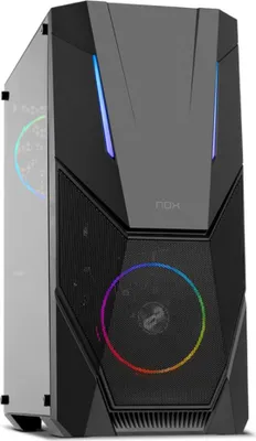 Produktbild von ATX Semi-Tower Rechner NOX Infinity Delta LED RGB Schwarz