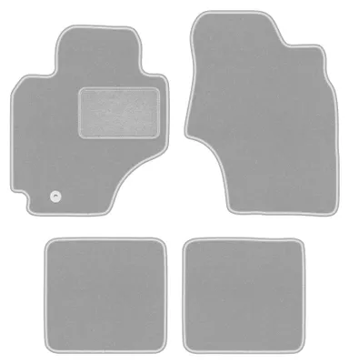 Productafbeelding van Velours automatten voor Toyota RAV4 II 2000-2003 – 4-delig, grijs, op maat – Wielganizator OSLO