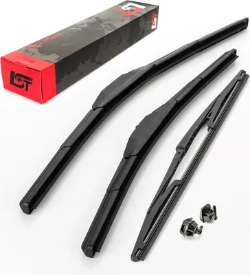 Produktbild von Frontwischer + Heckwischer + Düsen Scheibenwischer Set für FIAT PUNTO bis 2003