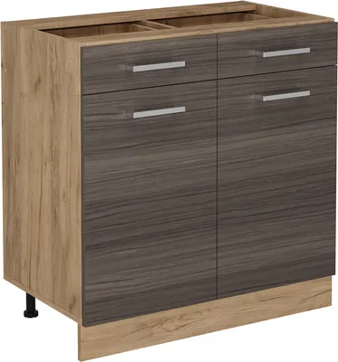 Obrázek produktu pro Spodní skříňka kuchyňské linky Vicco R-Line Ušlechtilá šedá 80 cm bez pracovní desky, Model 54087
