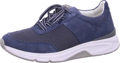 Produktbild von Gabor ROLLINGSOFT Damenschuhe - sportliche Schnür- Halbschuhe blau Freizeit NEU