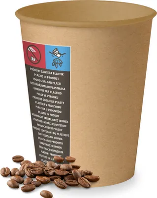 Zdjęcie produktu dla Kubek Papierowy Jednorazowy CLARINA 250ml 50 sztuk Do Kawy Herbaty Napój