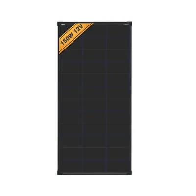 Produktbild von enjoy solar® Solarpanel HPBC Solarmodul 150W 12V (Full Black), 182mm HPBC-Solarzellen, Neue Version, 0% MwSt.