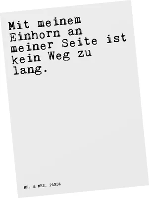 Produktbild von Mr. & Mrs. Panda Postkarte Mit meinem Einhorn an... - Weiß - Geschenk, Party, Spruch Freundin, witzig, Postkarten, Fotokarte, Sprüche, lustig, Einhörner, bildkarte