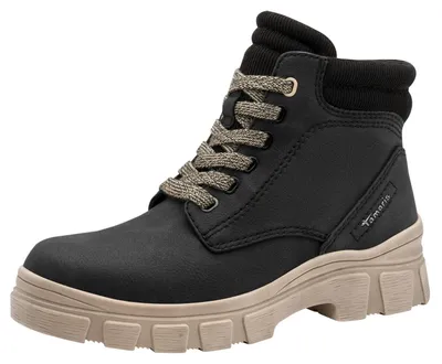 Immagine prodotto di Stivaletti stringati Tamaris da donna 32313231383135, neri, taglia 37 EU
