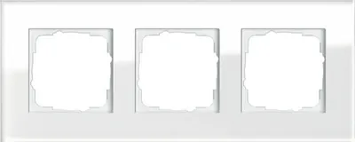 Image de GIRA - Esprit - Rahmen 3-fach *Glas weiß* (021312)