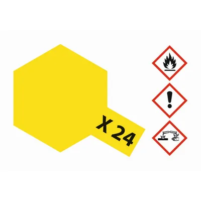 Produktbild von Tamiya Farbe X-24 Klar-Gelb glänzend 10ml