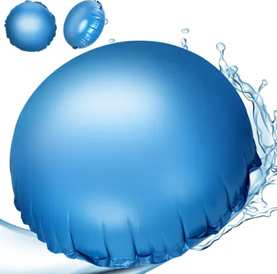 Produktbild von Vigevee Poolkissen Rund 200cm | Winterkissen für Pool | Luftkissen Poolabdeckung | Frostbeständig bis -25°C | 0.4mm PVC mit Spiralluftventil | 1 Stück