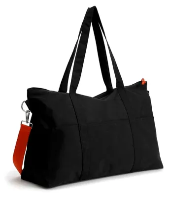 Produktbild von Reisetasche für Damen und Herren, wasserdichte Sport- und Weekender-Tasche, große Handgepäck-Tasche für Reisen, Schwimmen, Fitness, Yoga und Urlaub (Schwarz)